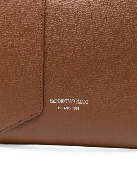 Emporio Armani Leather Tote Bag