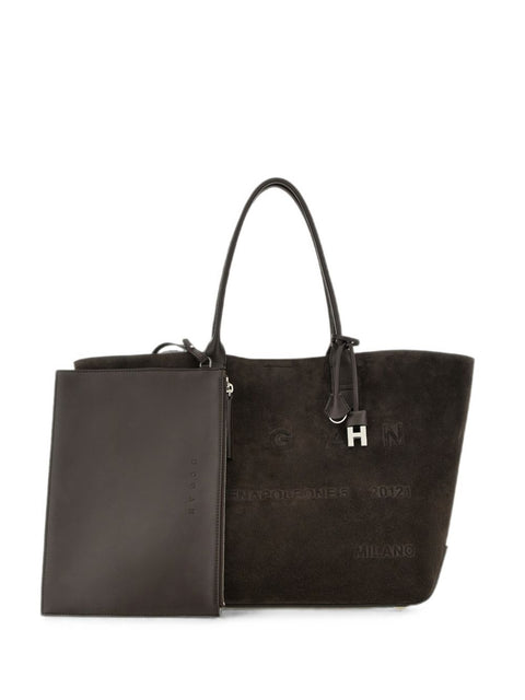 Hogan Address Medium Leather Tote