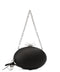 Self-Portrait Bow Crystal Oval Clutch
