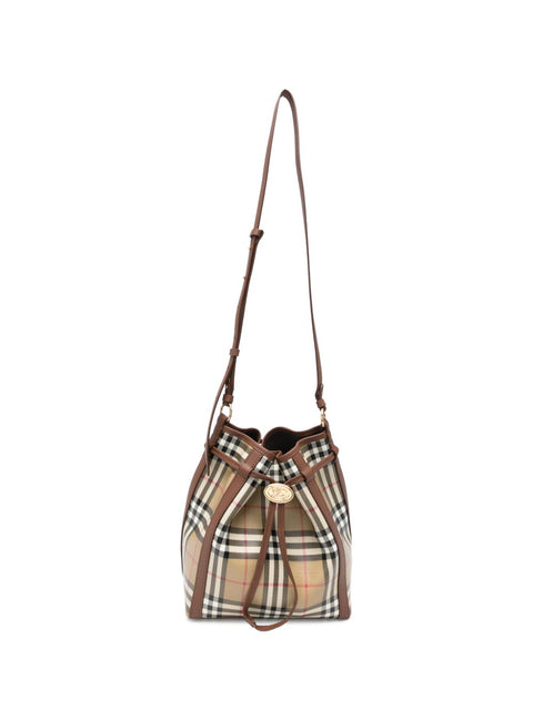 Burberry Check Canvas Drawstring Pouch