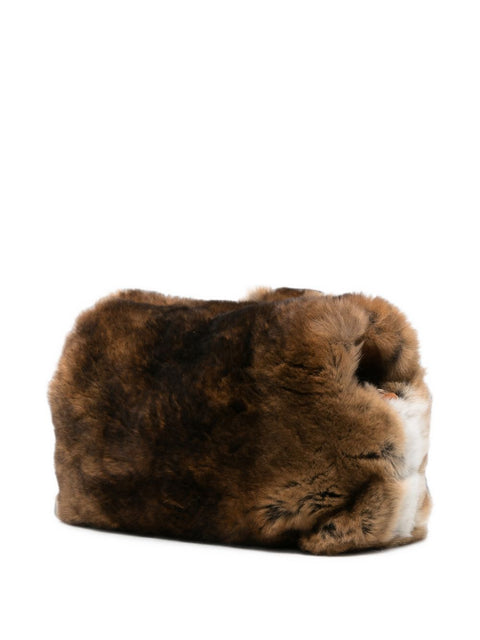 Anita Bilardi Teddy Bear Faux-Fur Bag