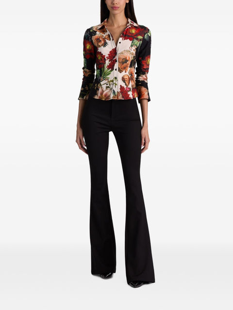 Alice + Olivia Freya Printed Shirt