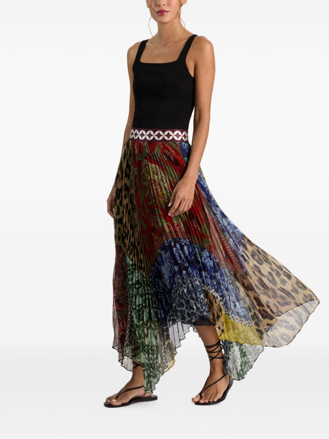 Alice + Olivia Katz Printed Long Skirt