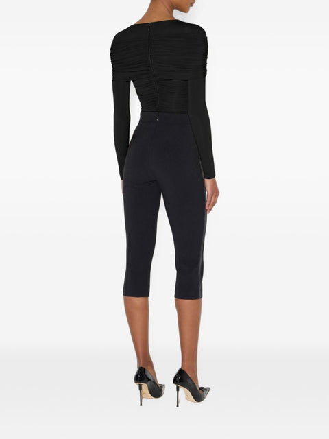 Elisabetta Franchi Draped Crepe Jersey Top
