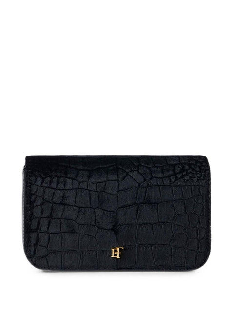 Elisabetta Franchi Crocodile-Effect Shoulder Bag