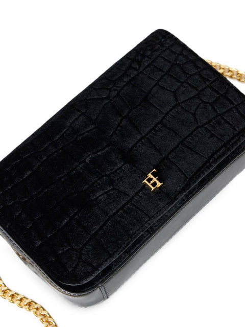 Elisabetta Franchi Crocodile-Effect Shoulder Bag