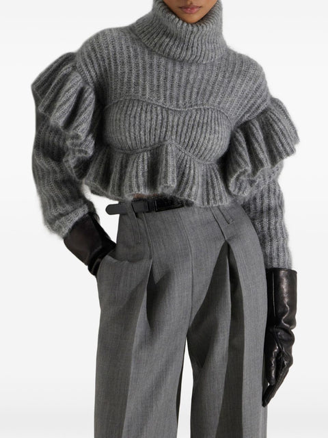Elisabetta Franchi Wool Blend Turtle-Neck Sweater