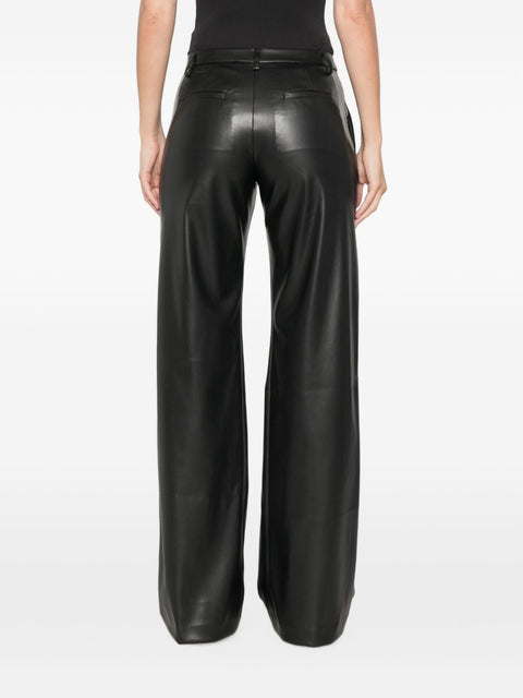 Ermanno Firenze Faux Leather Trousers