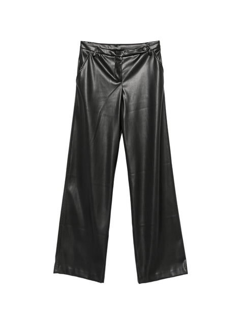 Ermanno Firenze Faux Leather Trousers