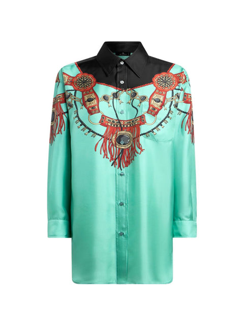 Etro Printed Silk Shirt