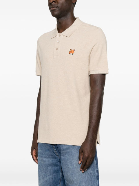 Maison Kitsuné Maison Kitsune Fox Head Cotton Polo Shirt