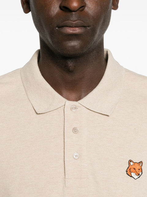Maison Kitsuné Maison Kitsune Fox Head Cotton Polo Shirt