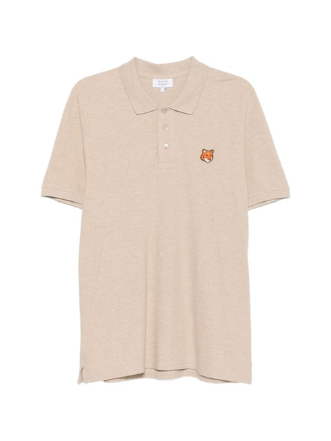 Maison Kitsuné Maison Kitsune Fox Head Cotton Polo Shirt