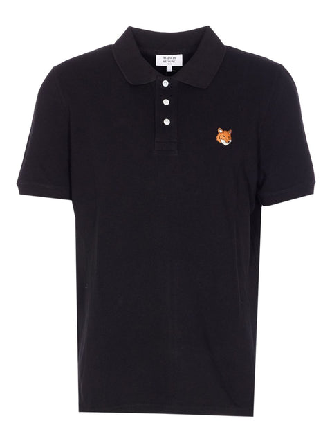 Maison Kitsuné Maison Kitsune Fox Head Cotton Polo Shirt