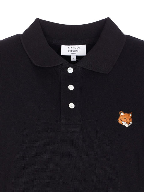 Maison Kitsuné Maison Kitsune Fox Head Cotton Polo Shirt
