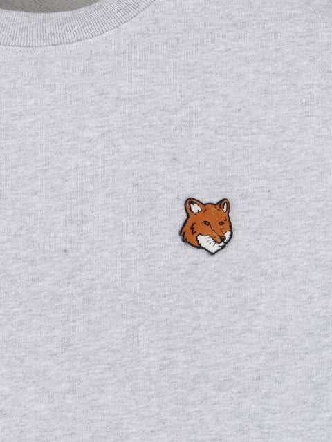 Maison Kitsuné Maison Kitsune Fox Head Cotton Crewneck Sweatshirt