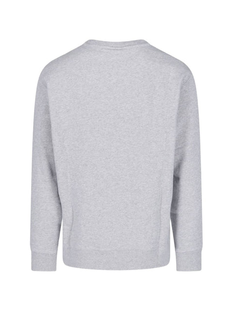 Maison Kitsuné Maison Kitsune Fox Head Cotton Crewneck Sweatshirt