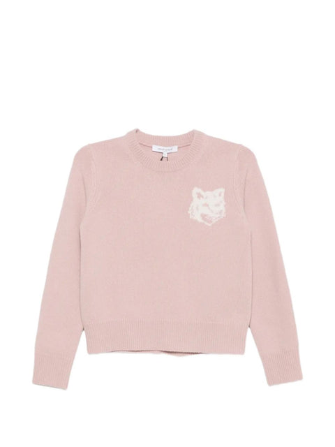 Maison Kitsuné Fox Head wool crewneck jumper