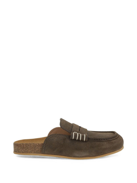 032C JW Anderson Stitch Leather Slippers