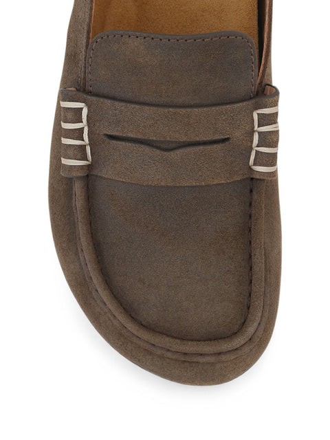 032C JW Anderson Stitch Leather Slippers