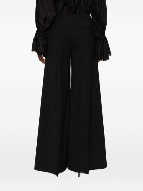 The Latest Wool Blend Flared Trousers