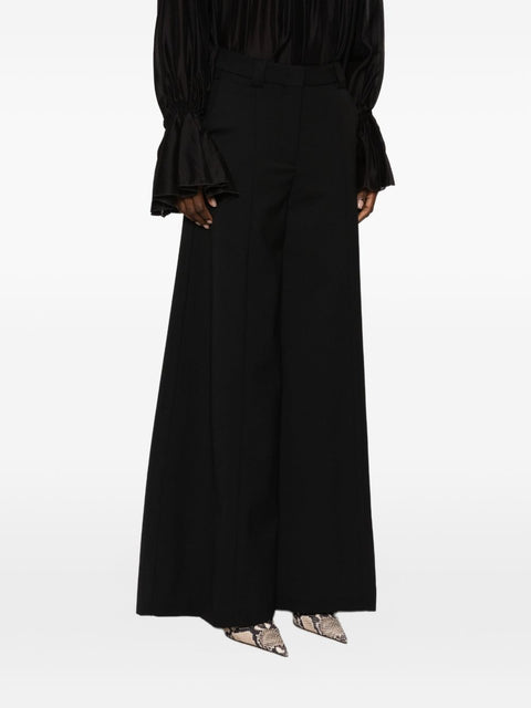 The Latest Wool Blend Flared Trousers