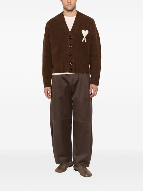 Ami Paris Ami de Coeur Wool Cardigan