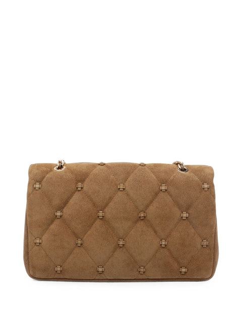 Tory Burch Bunny Knot Suede Shoulder Bag