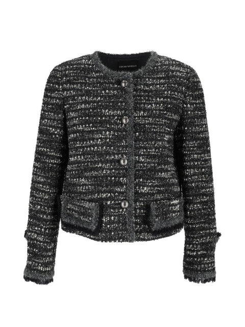 Emporio Armani Tweed Blazer Jacket