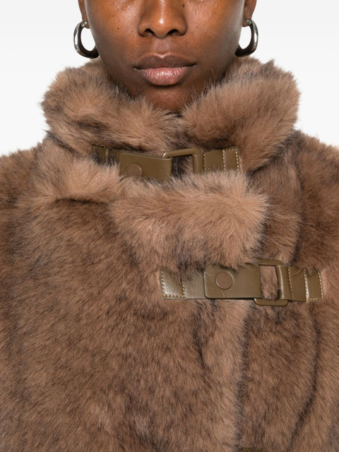 Molliolli Bee Faux Leather Coat