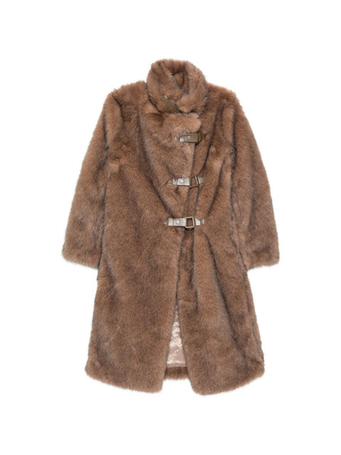 Molliolli Bee Faux Leather Coat