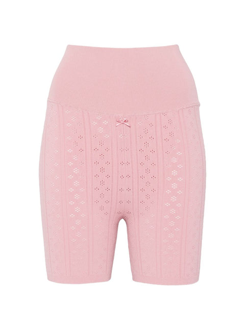 032C JW Anderson Pointelle Knit Bow Shorts