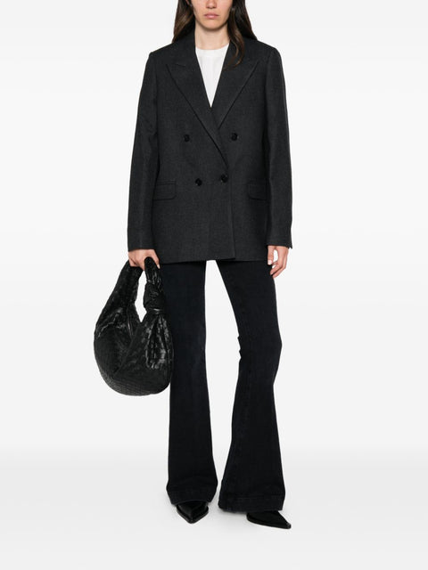 Closed Double-Breasted Blazer Jacket