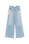 Ermanno Firenze Embroidered Denim Jeans
