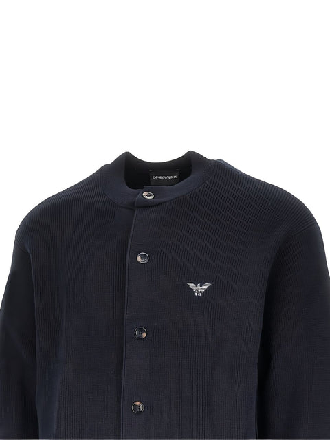 Emporio Armani Wool Zipped Cardigan