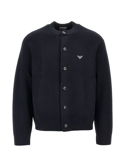 Emporio Armani Wool Zipped Cardigan