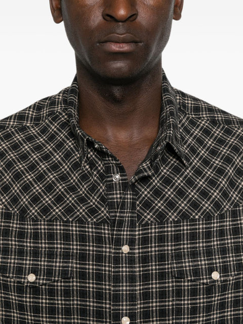 Emporio Armani Checked Flannel Shirt