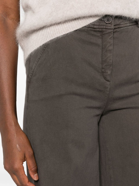 Via Masini 80 Cotton Wide-Leg Trousers