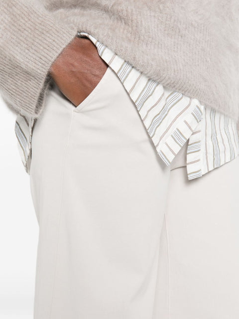 Via Masini 80 Cotton Wide-Leg Trousers