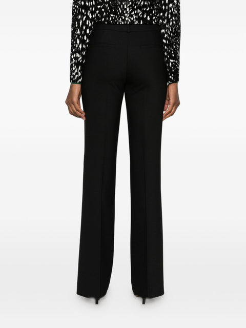 Via Masini 80 Wool Flared Leg Trousers