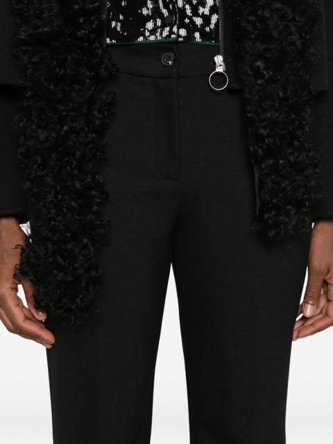 Via Masini 80 Wool Flared Leg Trousers
