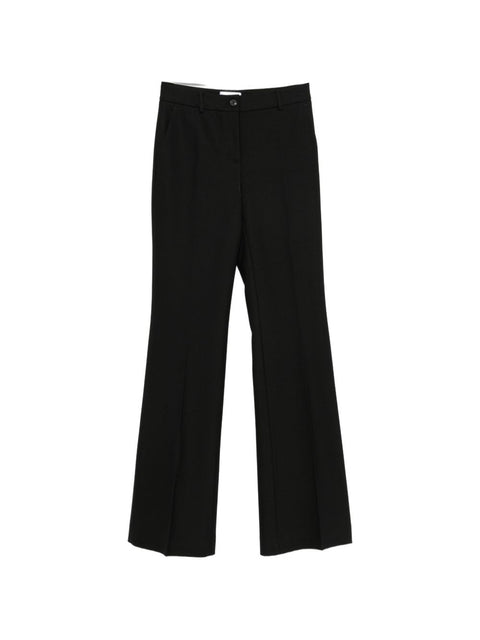 Via Masini 80 Wool Flared Leg Trousers