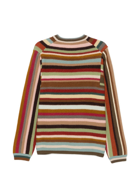 Paul Smith Striped V-Neck Sweater
