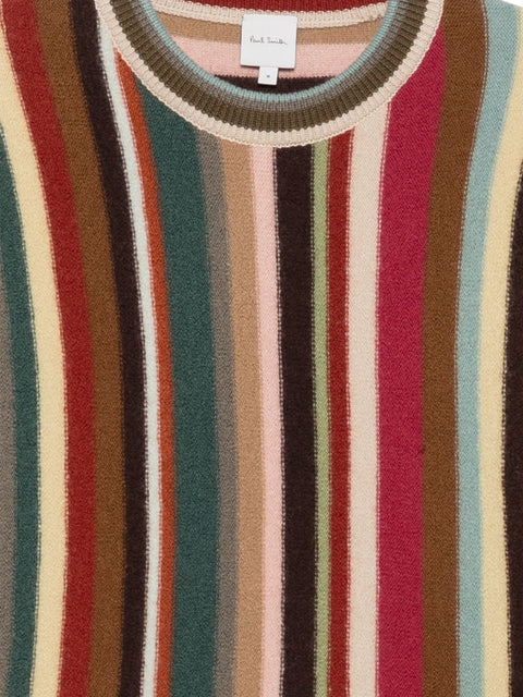 Paul Smith Striped V-Neck Sweater