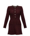 Self-Portrait Crystal-Embellished Collar Dress