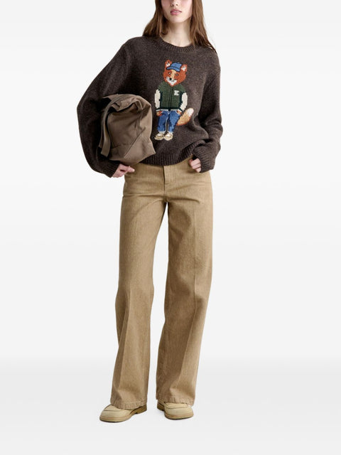 Maison Kitsuné Maison Kitsune Dressed Fox Wool Jumper