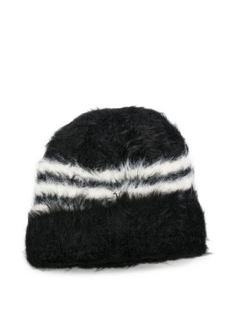 Y-3 Striped Logo Beanie
