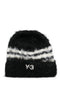 Y-3 Striped Logo Beanie