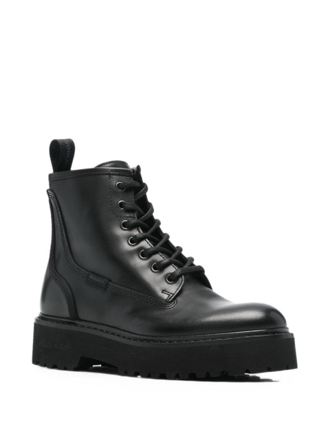 Woolrich Leather Biker Boots