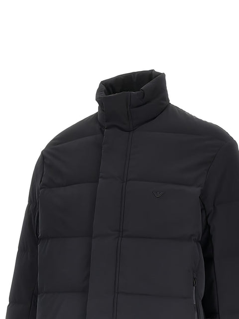 Emporio Armani Nylon Midi Down Jacket